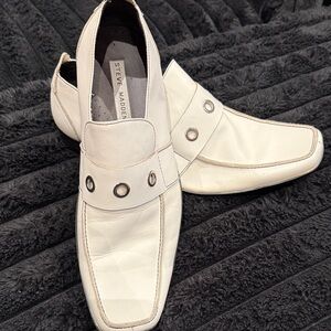Steve Madden Cream Men's Slip-On Loafers